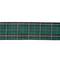 50" Green and Black Plaid 16 Loop Christmas Bow Decoration